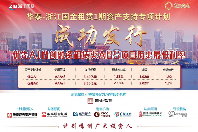 創(chuàng)同類產(chǎn)品歷史新低！浙江東方旗下國金租賃ABS成功發(fā)行.jpg